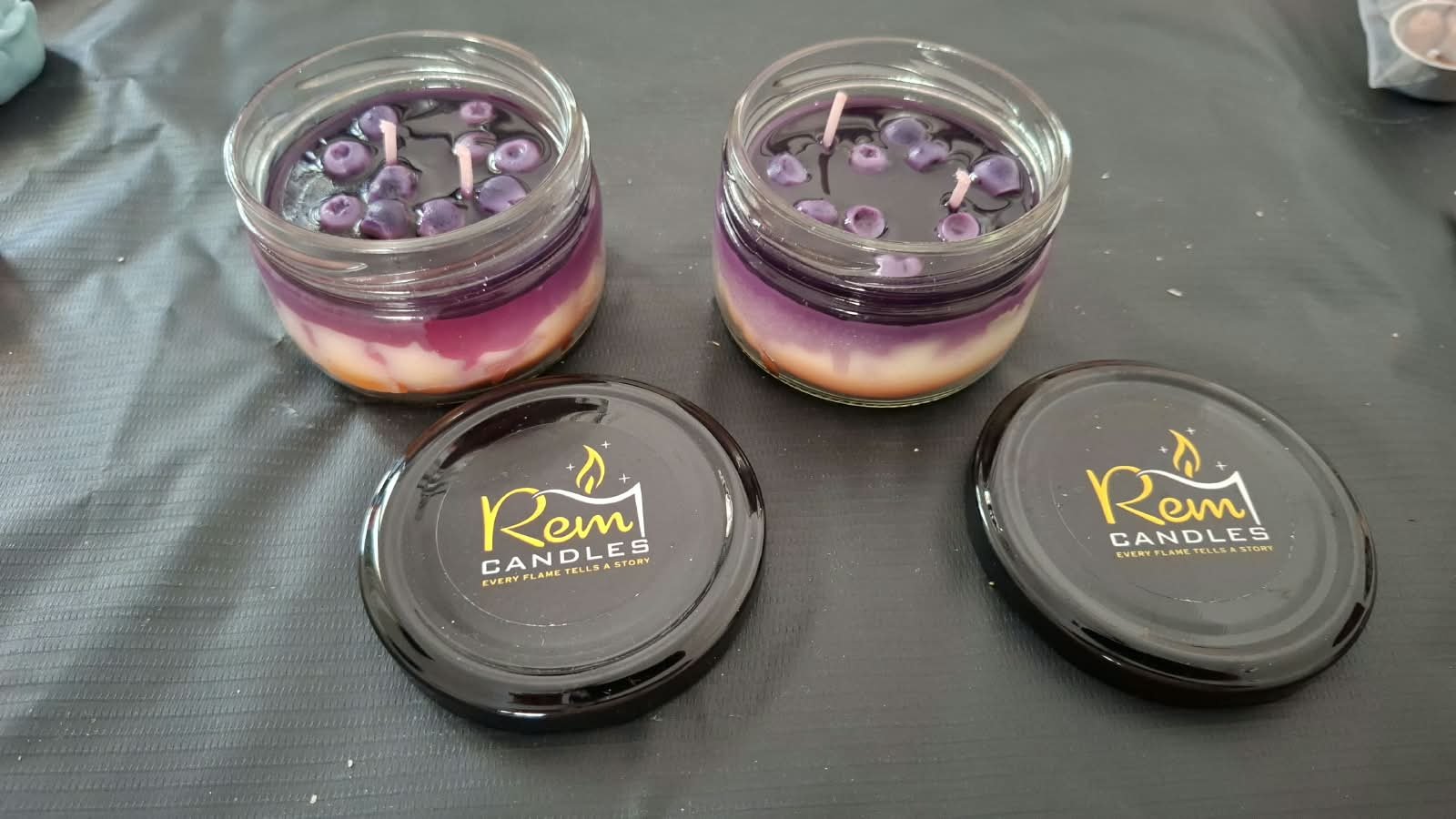 Blue Berry Jar Candles